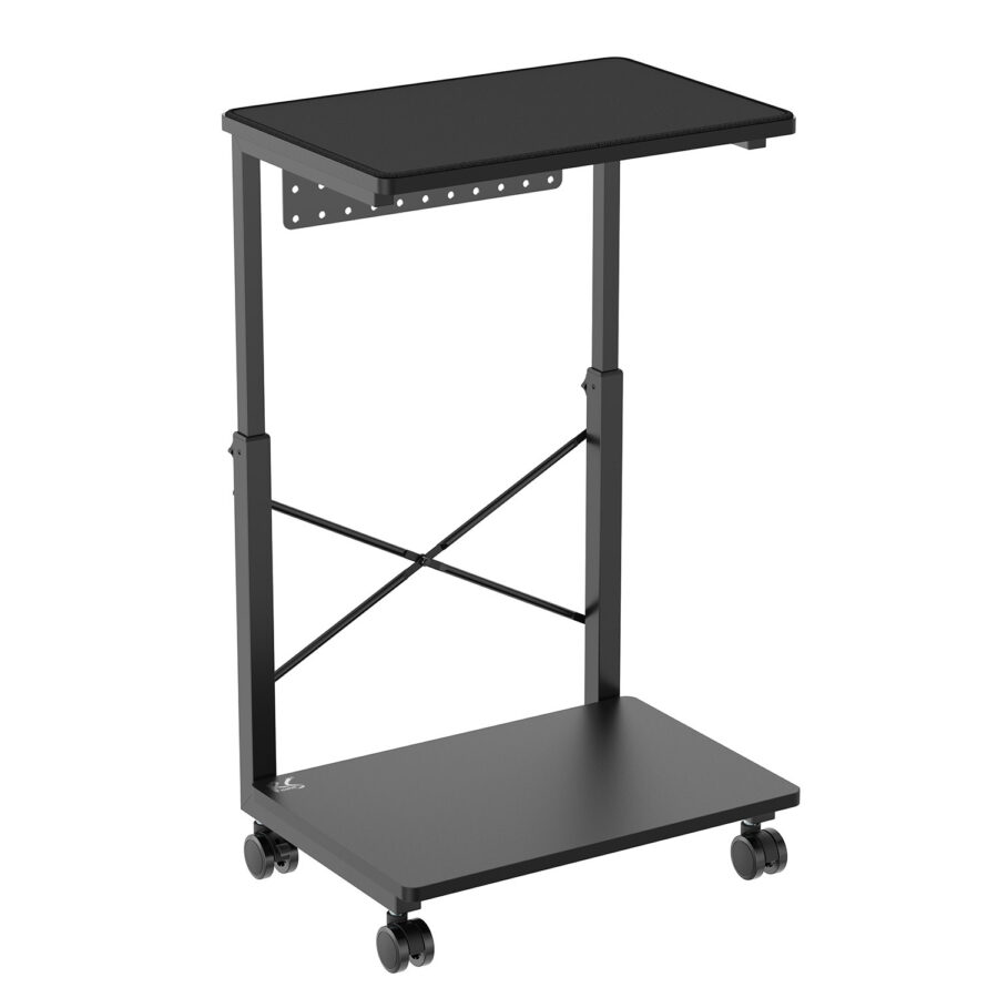 Gurulós számítógép állvány polccal, NanoRS RS430, 80kg teherbírás, állítható magasság 550~850mm